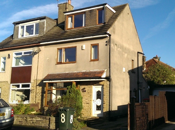 A house in Shipley yorkshire with tyrolean