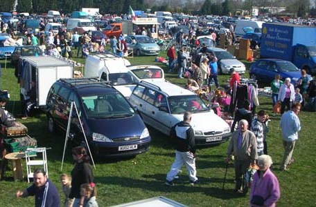 A photo of a car boot sale