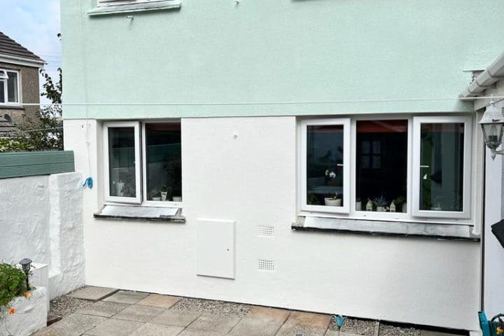 House in Cornwall after an exterior wall coating
