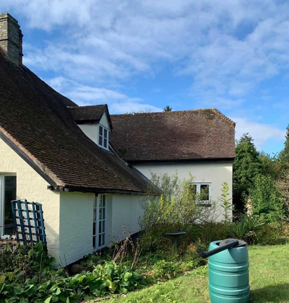 rear of cottage in Hertfordshire after painting