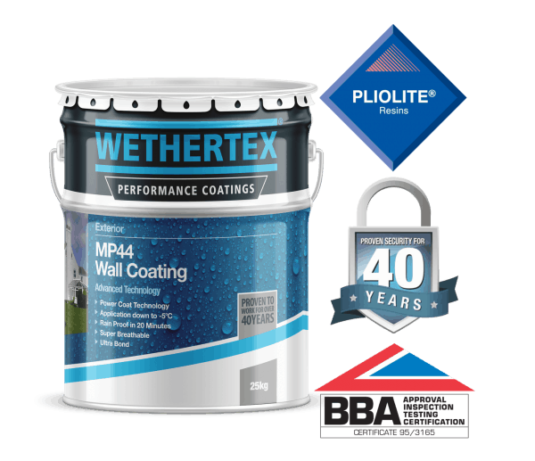 wethertex mp44 textured exterior wall coating